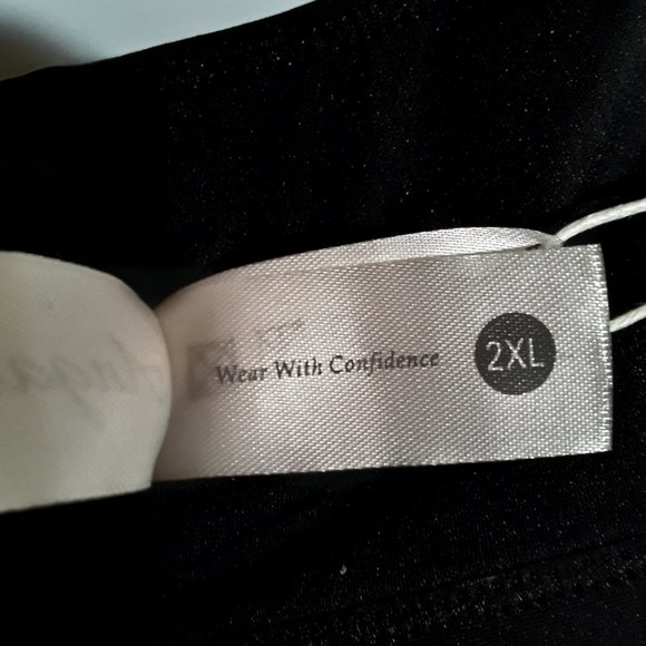 Angabriel Wirefree women's high impact zip front sports bra Size 2XL Black - Picture 8 of 9